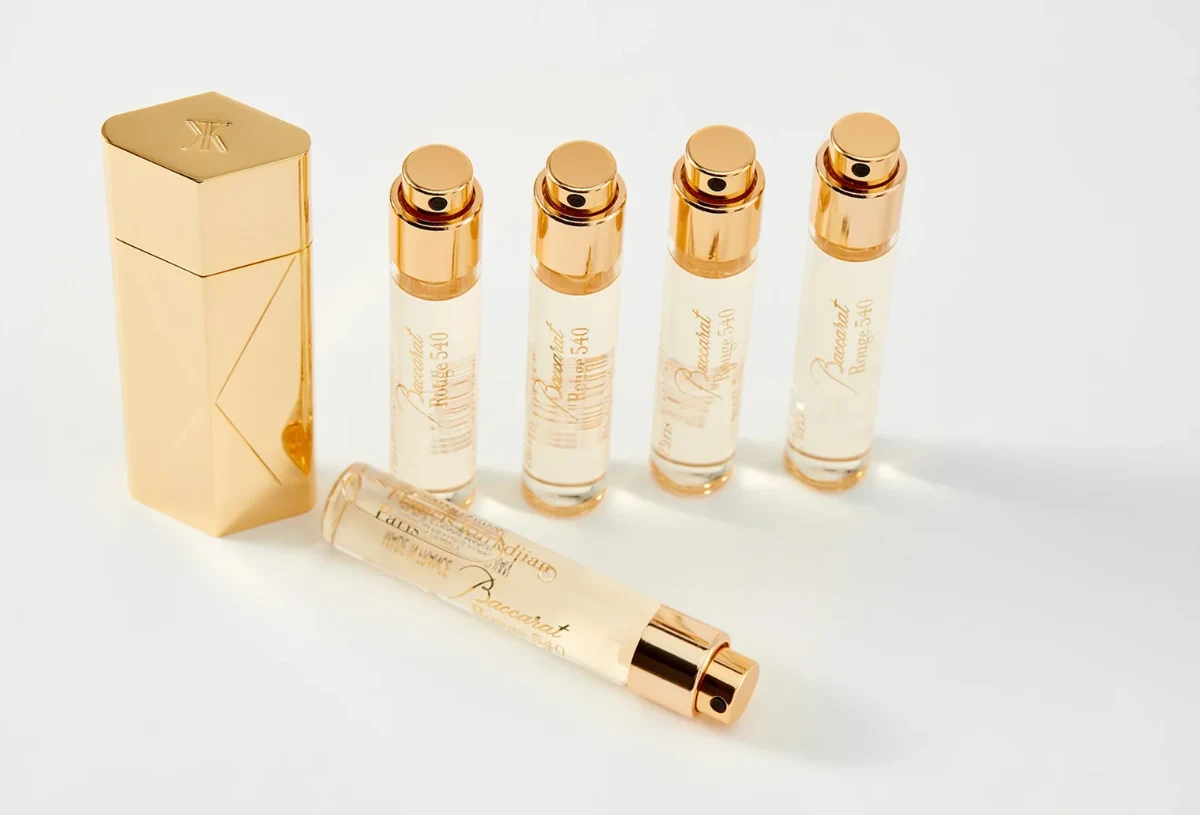 5.Maison Francis Kurkdjian Baccarat Rouge 540 Travel Set – Eau de Parfum 5 × 11 ml