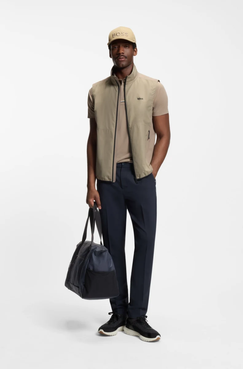 Faux-leather holdall