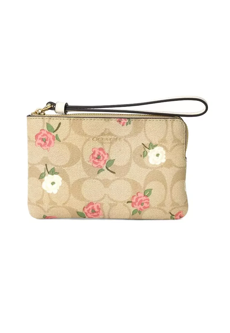 COACH Corner Zip Wristlet