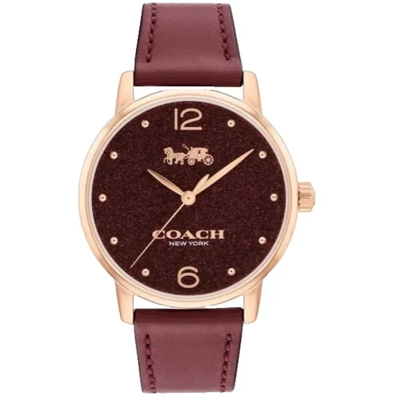 Grand 14504434 Cranberry Logo Dial Leather Strap 36MM