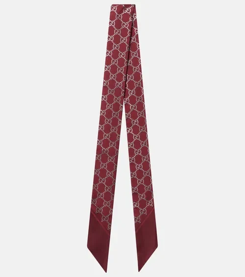 GG Silk Twill Scarf