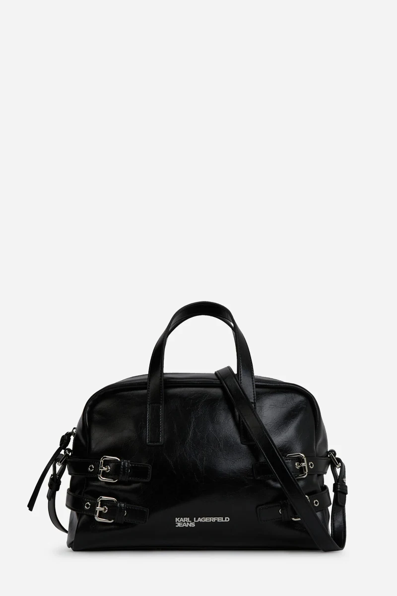 KLJ BUCKLE BOWLING BAG BLACK