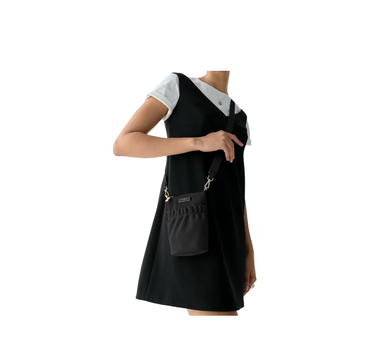 Carter Nylon Phone Crossbody Bag - Black KL876