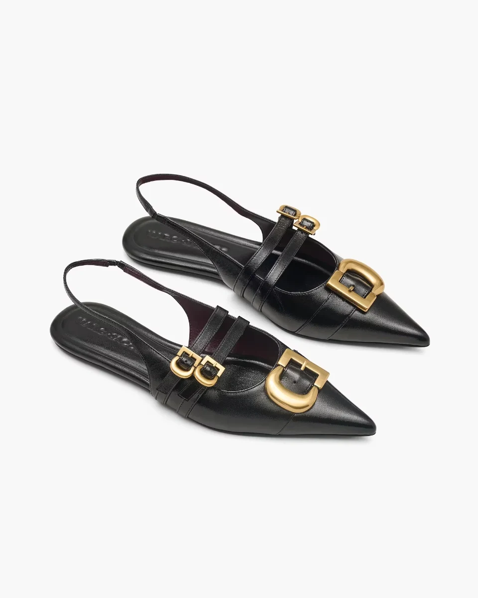 The Doll Shoe Slingback Black