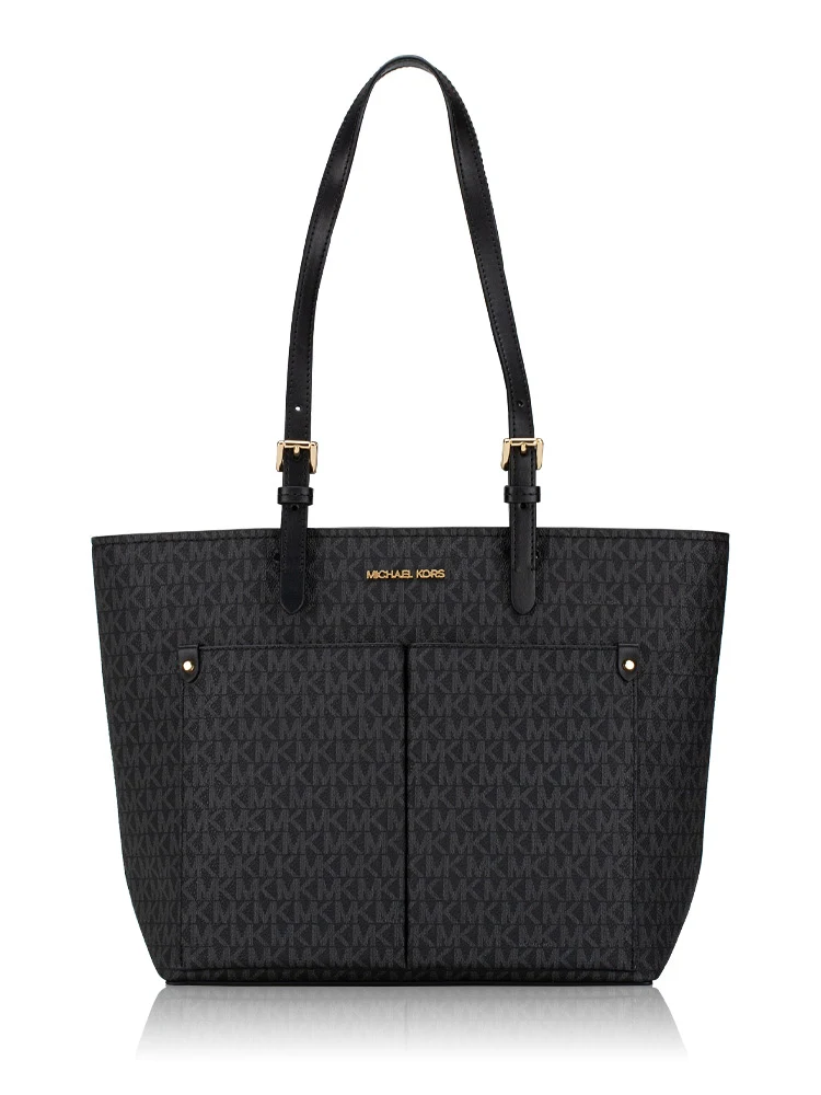 Jet Set Medium Logo Pocket Tote Bag