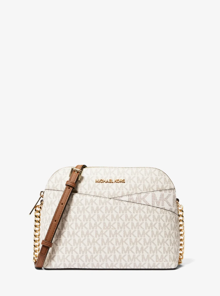 Jet Set Travel medium-sized rounded shoulder bag with logo