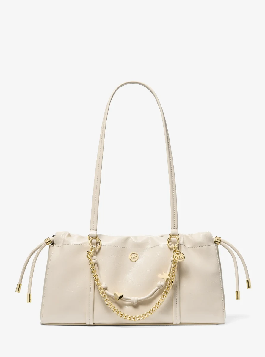 Matilda Small Cinched Shoulder Bag White